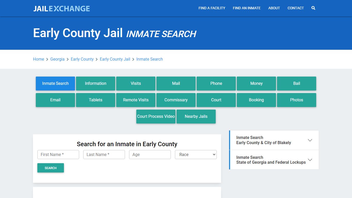 Early County Jail, GA Inmate Search: Roster & Mugshots